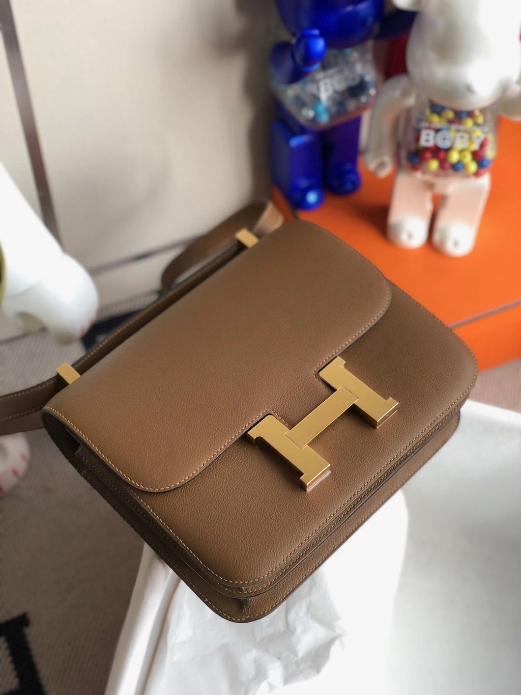 Hermes Constance 24 cm brw-go
