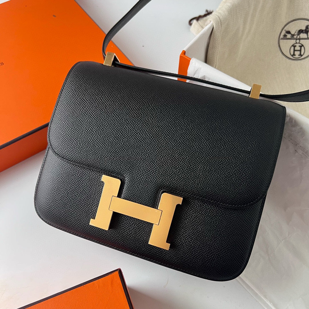 Hermes Constance 24 cm blk-go