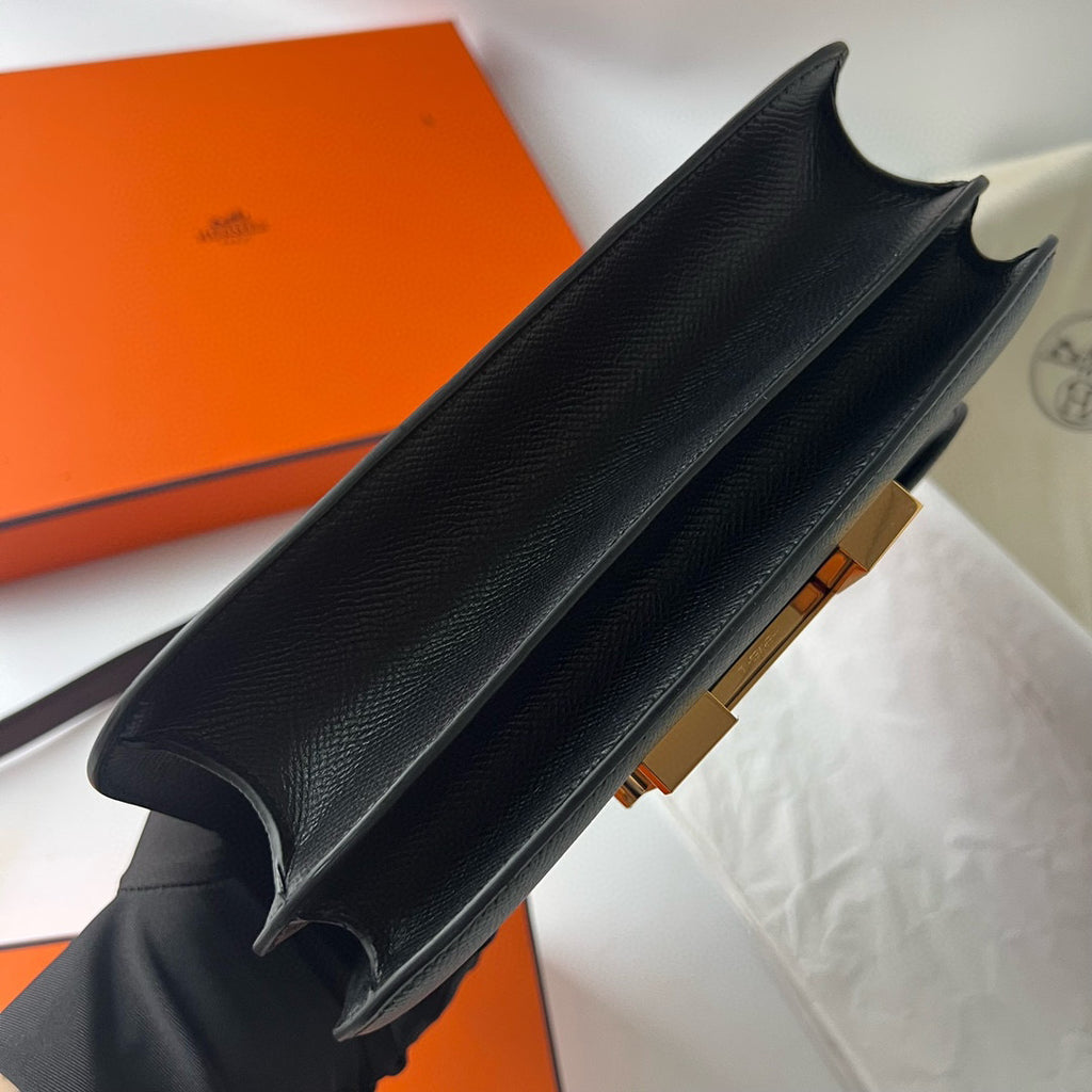 Hermes Constance 24 cm blk-go