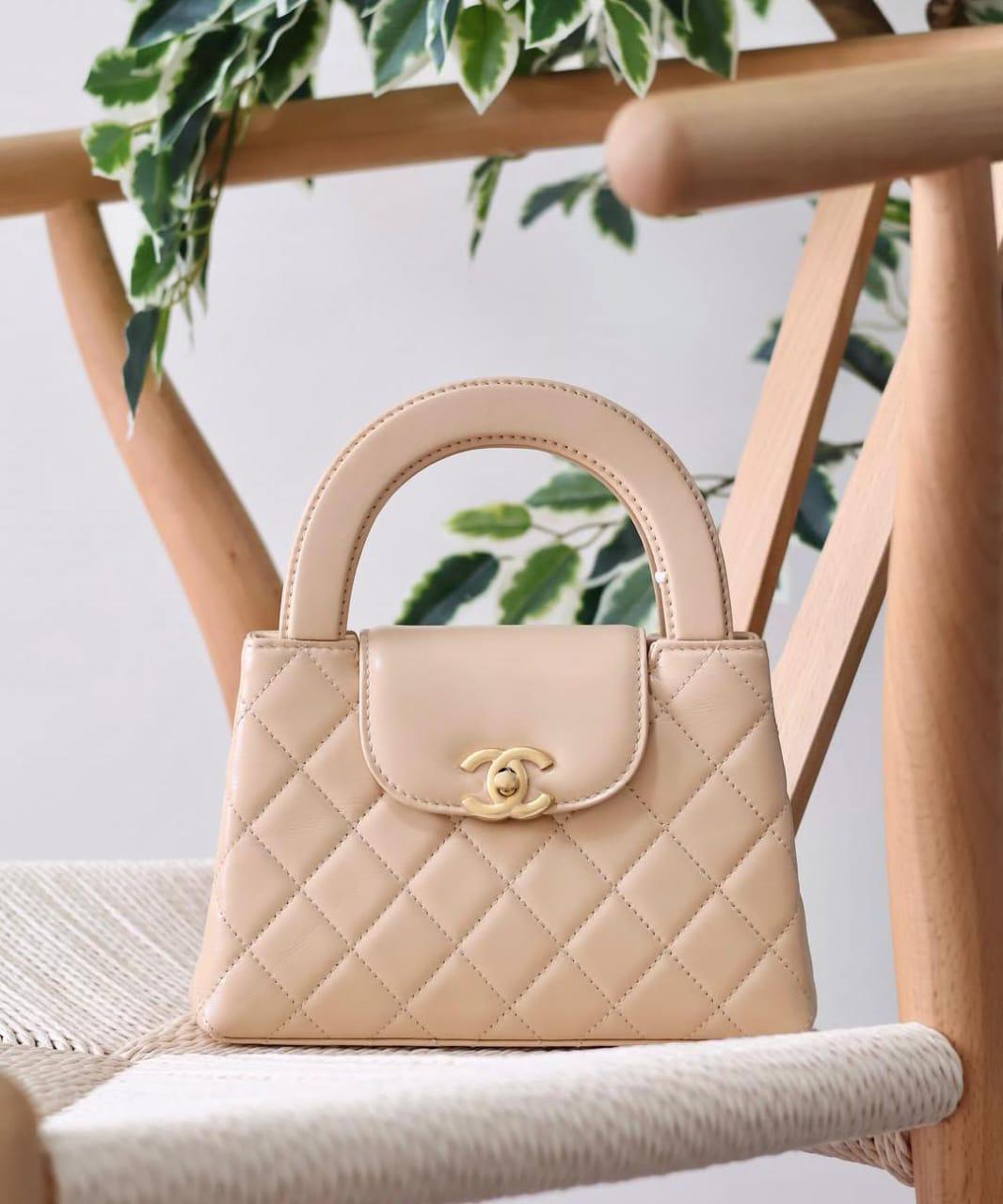 Chanel Kelly Mini 18 cm beige